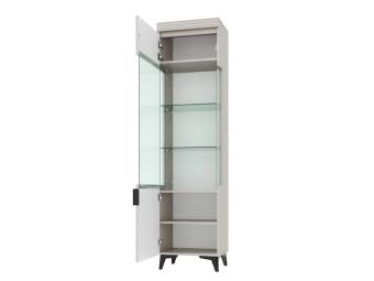 Restol Meble Meguro MGW-01 vitrin - fekete/kasmir Elemes nappali bútorok