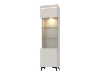 Restol Meble Meguro MGW-01 vitrin - fekete/kasmir Elemes nappali bútorok