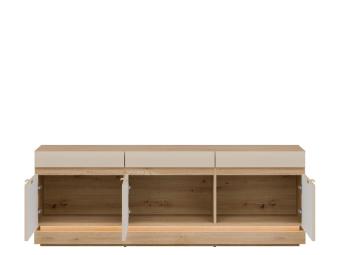 Liveo meble Miltom ML-01 TV állvány - cremona tölgy/kasmir Elemes nappali bútorok
