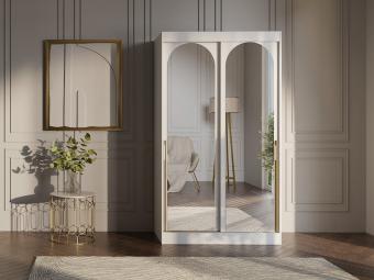 Jurek meble Modin 120 tolóajtós gardróbszekrény - fehér Hálószoba