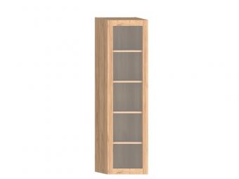 délity bútor Modulo P-03Ü vitrin - goldcraft tölgy - jobbos Elemes nappali bútorok