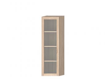 délity bútor Modulo P-04Ü vitrin - világos sonoma tölgy - balos Elemes nappali bútorok