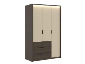 Helvetia meble Mola 19 gardróbszekrény+led világítás - dunin tölgy/bézs Hálószoba