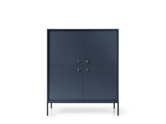 Piaski meble Mono MK104 komód - fekete/navy Elemes nappali bútorok