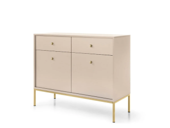 Piaski meble Mono MKSZ104 komód - arany/világos bézs Elemes nappali bútorok