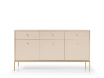 Piaski meble Mono MKSZ154 komód - arany/világos bézs Elemes nappali bútorok
