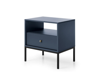 Piaski meble Mono MS54 éjjeliszekrény - fekete/navy Elemes nappali bútorok