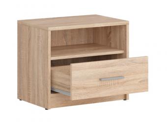 BRW Gerbor Pol Nepo KOM1S éjjeliszekrény - világos sonoma tölgy Elemes nappali bútorok