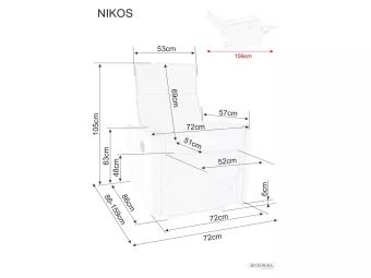 Nikos brego relax fotel