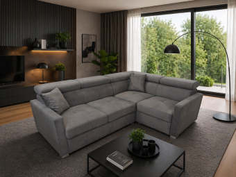 Sandra design Paloma sarokgarnitúra - balos - F kat. Ülőgarnitúra