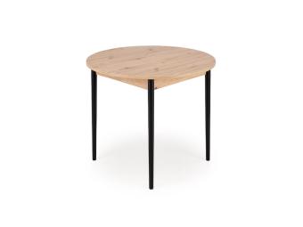 Halmar meble Pivot étkezőasztal - fekete/artisan tölgy Étkező