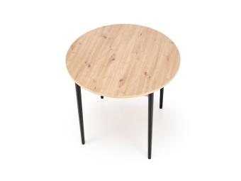 Halmar meble Pivot étkezőasztal - fekete/artisan tölgy Étkező