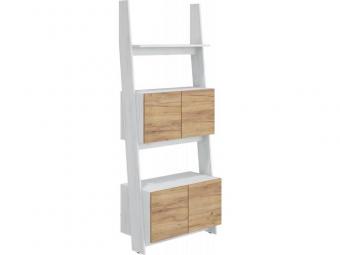Meblocross meble Rack RAC-08 polcos szekrény - craft fehér/craft arany Elemes nappali bútorok