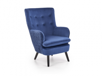 Halmar meble Ravel fotel - fekete/bluvel 86 Ülőgarnitúra