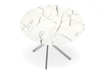 Halmar meble Raymond 3 étkezőasztal - cróm/fehér márványhatás Étkező