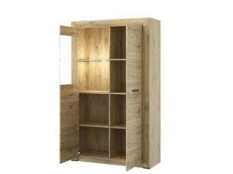 Mebelbos meble Sapori REG1D1W/90 vitrin - nawarra tölgy Elemes nappali bútorok