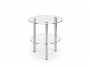 Halmar meble Sardinia dohányzóasztal - cróm/üveg Nappali