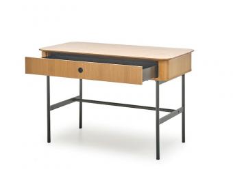 Halmar meble Smart B-01 íróasztal - fekete/natur tölgy Elemes nappali bútorok