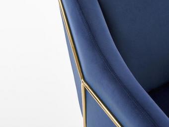 Halmar meble Soft 3 fotel - arany/bluvel 86 Ülőgarnitúra