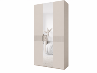 Jurek meble Soreno 135 gardróbszekrény - macadamia/fekete Elemes hálószobák