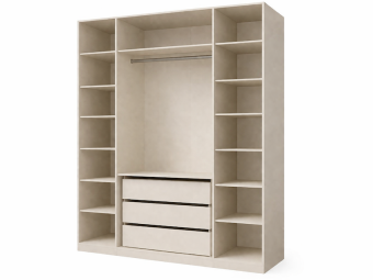 Jurek meble Soreno 180 gardróbszekrény - macadamia/fekete Elemes hálószobák