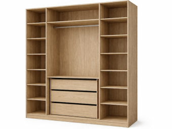 Jurek meble Soreno 180 gardróbszekrény - tavaszi tölgy/macadamia/fekete Elemes hálószobák