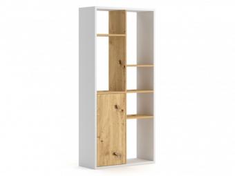 Renar meble Space REG1D könyvespolc - fehér/artisan tölgy Nappali