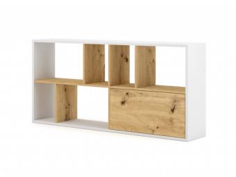 Renar meble Space RTV1K TV állvány - fehér/artisan tölgy Nappali