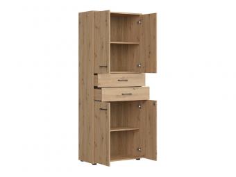 BRW Meble Space office REG4D2S/200Z polcos szekrény - artisan tölgy Elemes iroda bútorok
