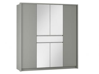 Stolar meble Split 200 tolóajtós gardróbszekrény - platinum Hálószoba