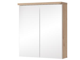 Szynaka meble Sting 56 fali elem - artisan tölgy/fehér Elemes fürdőszoba bútorok