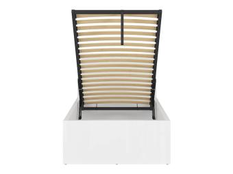 BRW Meble Tetrix 90/B ágykeret - fényes fehér Elemes hálószobák