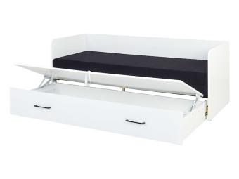 BRW Meble Tetrix LOZ80/160 kanapéágy - fehér/solar 99 Elemes hálószobák