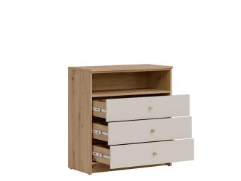 Liveo meble Timo TM-01 komód - artisan tölgy/kasmir Elemes ifjúsági bútorok