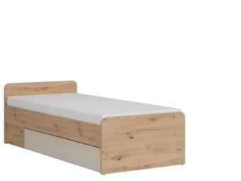 Liveo meble Timo TM-09/90 ágykeret - artisan tölgy/kasmir Elemes ifjúsági bútorok
