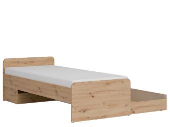 Liveo meble Timo TM-09/90 ágykeret - artisan tölgy/kasmir Elemes ifjúsági bútorok