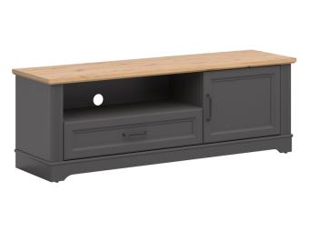 BRW Meble Tolmin RTV1D1S TV állvány - grafit/artisan tölgy Elemes nappali bútorok