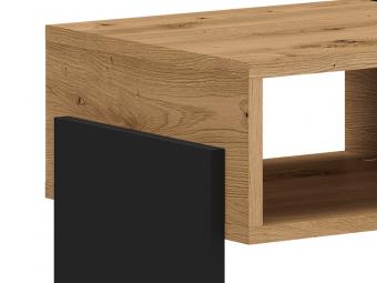 ML Meble Tris 01 éjjeliszekrény - fekete/artisan tölgy Elemes nappali bútorok
