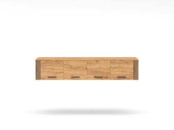 ML Meble Urso 10 gardróbszekrény rátét 01 szekrényhez - fekete/gold craft tölgy Elemes nappali bútorok