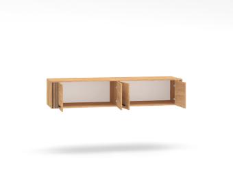 ML Meble Urso 10 gardróbszekrény rátét 01 szekrényhez - fekete/gold craft tölgy Elemes nappali bútorok