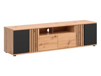 BRW Meble Vabres RTV2D2S TV állvány - artisan tölgy/fekete Elemes nappali bútorok