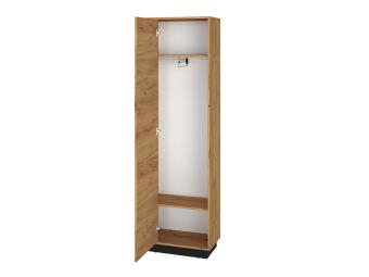 ML Meble Vasco 01 akasztós szekrény - fekete/gold craft tölgy Elemes előszobák