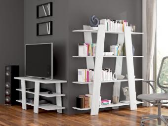 Meblocross meble Via Z szekrénysor 04 - craft fehér Elemes nappali bútorok