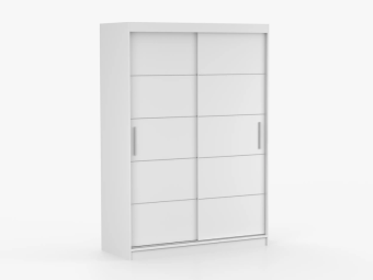 Idzczak meble Vista 06/150 tolóajtós gardróbszekrény - fehér Hálószoba