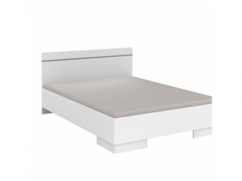 Stolar meble Vista LOZ/160 franciaágy keret - fehér/aluminium Elemes hálószobák