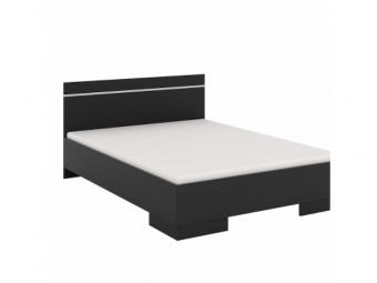 Stolar meble Vista LOZ/160 franciaágy keret - fekete/aluminium Elemes hálószobák