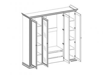 White SZF4D gardróbszekrény