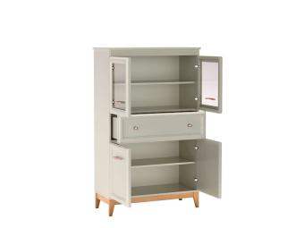 Jarstol meble Windsor W-05 vitrin - natur tölgy/kasmir Elemes nappali bútorok